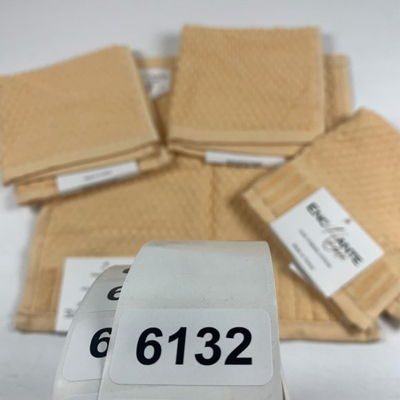 Enchante Home Timaru Wash Towel 12x12 Salmon Turkish Cotton 4-Pieces 6132 - Picture 6 of 6